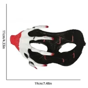 Halloween Lace Mask w Skull Hands Cosplay Party Props