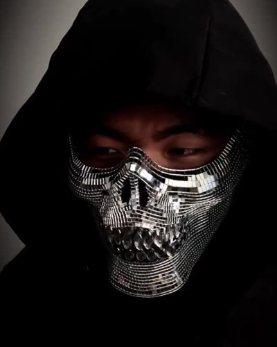 Mirror Skull Jaw Chin Halloween Masks
