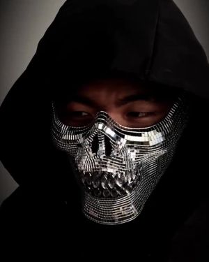Mirror Skull Jaw Chin Halloween Masks