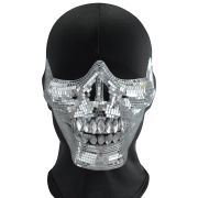 Mirror Skull Jaw Chin Party Face Masks