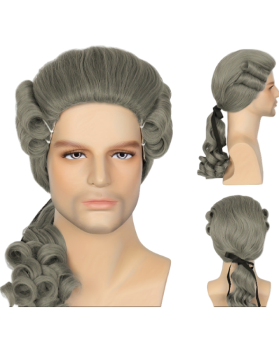 Judge Colonial Long Wig for Man