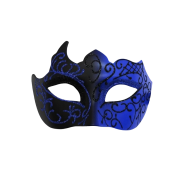 Blue-Venetian Mardi Gras Masquerade Ball Mask