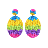 Easter Beaded Egg Earrings