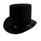 Victorian Black Top Hat