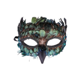 Peacock Feather Bird Masquerade Mask