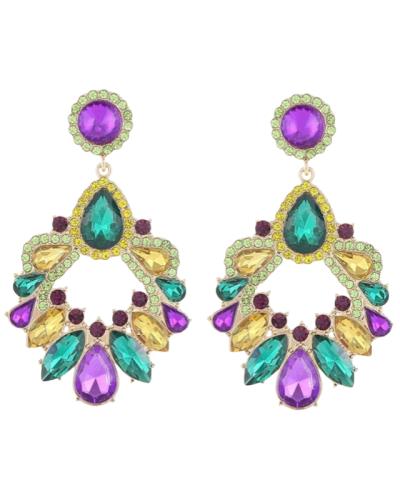 Rhinestone Statement Drop Dangle Earrings