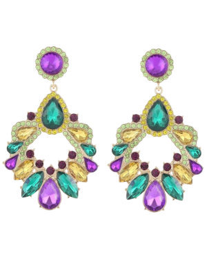 Rhinestone Statement Drop Dangle Earrings