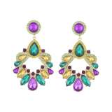Fashion Rhinestone Statement Drop Dangle Earrings