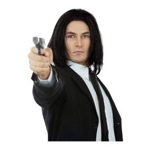 Black Hitman Wig for Men
