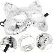 Mirror Cat Mask-Silver