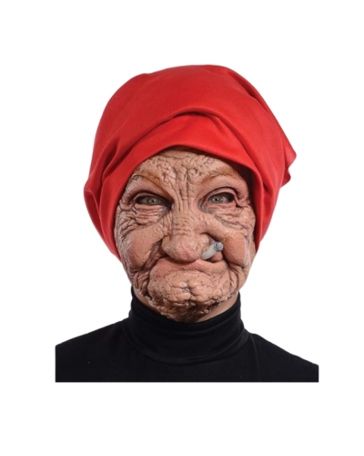Realistic Old Nana Mask Creepy Human Latex Mask
