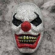 Scary Clown Rhinestone Mask