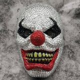 Scary Clown Rhinestone Mask