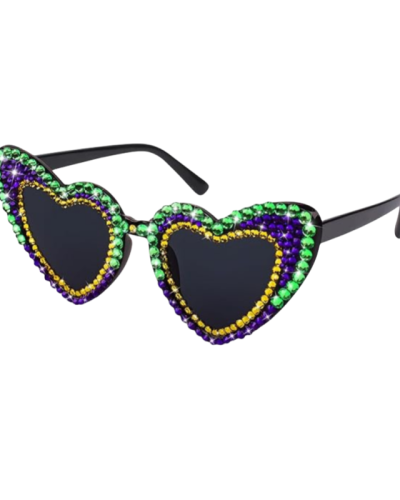 Mardi Gras Glasses with Rhinestone