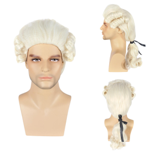 Judge Colonial Long Wig for Man