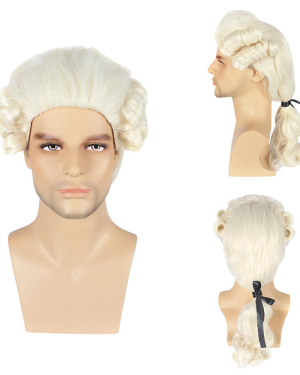 Judge Colonial Long Wig for Man