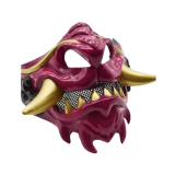 Jaw Teeth Skull Mouth Japanese Hannya Demon Kabuki Prajna Samurai Oni Devil Mask