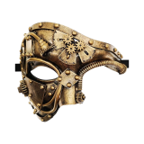 Steampunk Metal Cyborg Venetian Mask