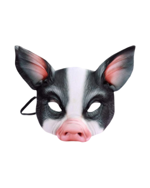 Half Face Animal Pig Mask For Halloween Costume Props