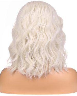 Platinum Blonde Wig Women Synthetic Wigs
