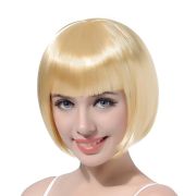 Blond Short Bob Cosplay Flapper Wig