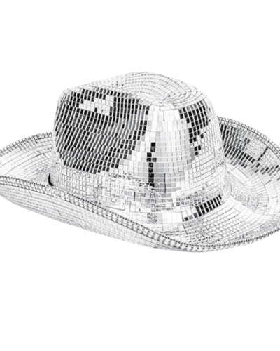 Mirrored Sparkly Cowgirl Cowboy Hat