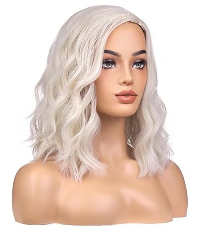 Platinum Blonde Wig Women Synthetic Wigs