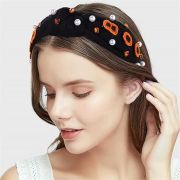 Beaded Embellished BOO Pearl Headband