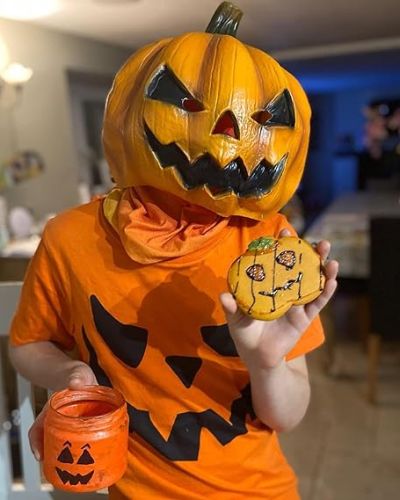 Halloween Jackolantern Pumpkin Face Head Masks