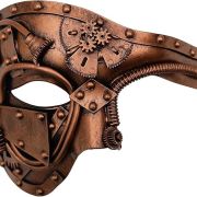 Steampunk Metal Cyborg Venetian Mask