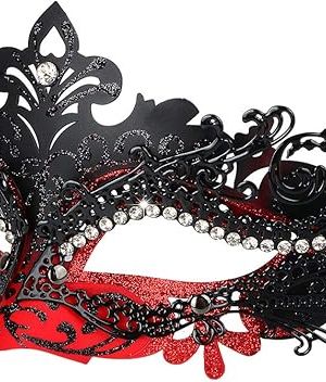 Venetian Masks for Women Masquerade Mask with Rhinestones