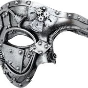 Steampunk Metal Cyborg Venetian Mask