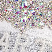 Sparkle Captain Caps with Rhinestone and Pearls