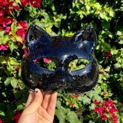 Disco Ball Mirror Cat Face Mask