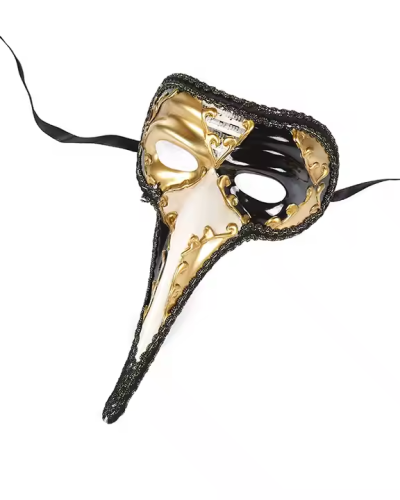 Small Long Nose Venetian Mask for Holiday Events