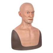 Old Man Face Silicone Face Mask -Grandpa Mask