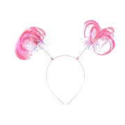 Silk Wig Headband -Pink