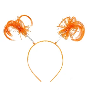 Orange Silk Wig Headband