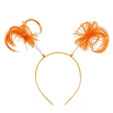 Orange Silk Wig Headband