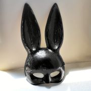 Mirror Rabbit Mask-Black