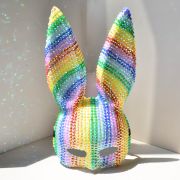 Bunny Half Mask Costume Accessory
