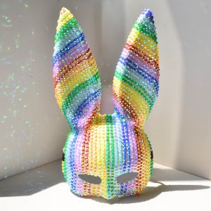 Bunny Half Mask Costume Accessory