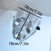Fiesta Silver Mirror Face Party Masks