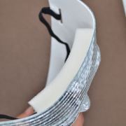 Fiesta Silver Mirror Face Party Masks