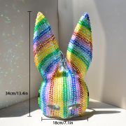 Rainbow Diamond Rabbit Mask