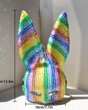 Rainbow Diamond Rabbit Mask