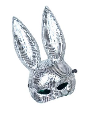 Mirror Rabbit Full Face Party Mask