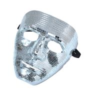 Fiesta Gold Silver Mirror Ball Disco Disguise Eye Half Party Face Masks