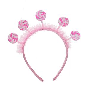 Pink Lollipop Headband For Themed Party