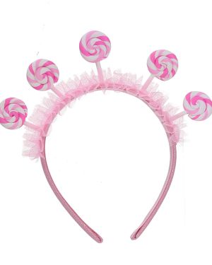 Pink Lollipop Headband For Themed Party